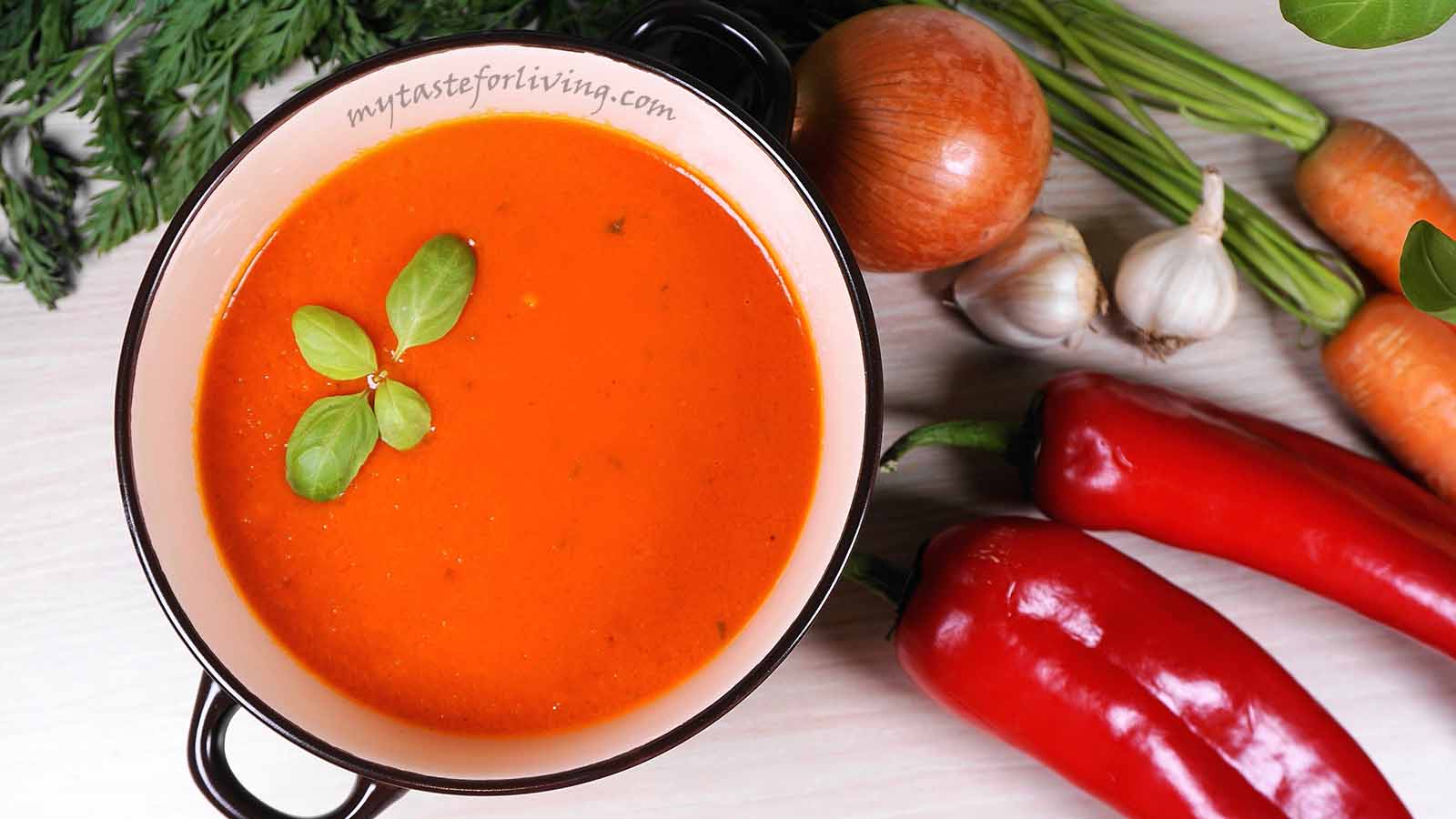 Салата от печени чушки и чесън – българското гаспачо - изображение 2